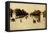 Paris, France - Champs-Elysees-null-Framed Stretched Canvas