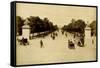 Paris, France - Champs-Elysees-null-Framed Stretched Canvas