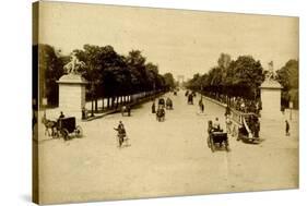 Paris, France - Champs-Elysees-null-Stretched Canvas