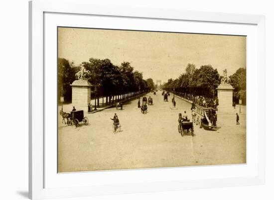 Paris, France - Champs-Elysees-null-Framed Art Print