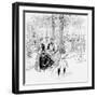 Paris, France - Champs-Elysees-null-Framed Art Print