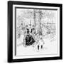 Paris, France - Champs-Elysees-null-Framed Art Print