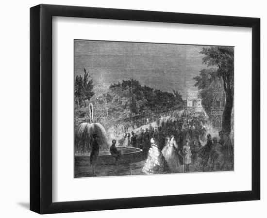 Paris, France - Champs-Elysees-null-Framed Art Print