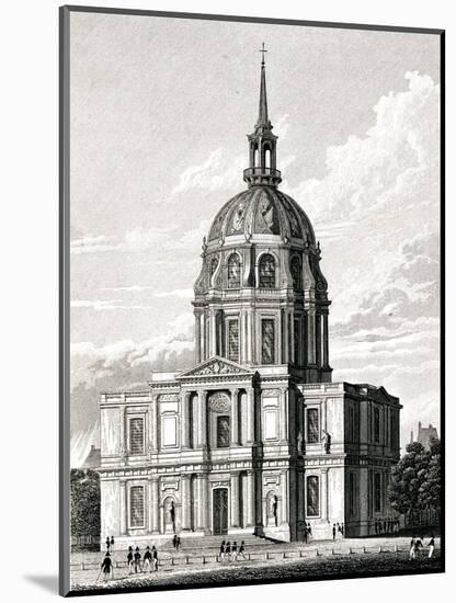 Paris, France - Chapelle Des Invalides-J. Tingle-Mounted Art Print