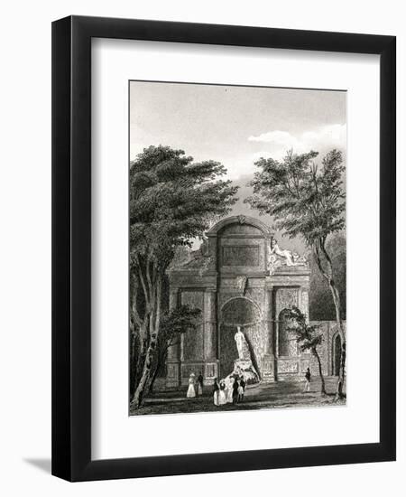 Paris, France - Chateau D'Eau, Jardin Du Luxembourg-B. Winkles-Framed Art Print