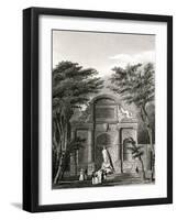 Paris, France - Chateau D'Eau, Jardin Du Luxembourg-B. Winkles-Framed Art Print