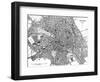 Paris, France - City Map-null-Framed Art Print