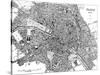Paris, France - City Map-null-Stretched Canvas