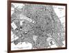 Paris, France - City Map-null-Framed Art Print