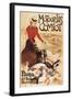 Paris, France - Comiot Motocycles Woman and Geese Promo Poster-Lantern Press-Framed Art Print