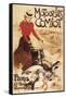 Paris, France - Comiot Motocycles Woman and Geese Promo Poster-Lantern Press-Framed Stretched Canvas