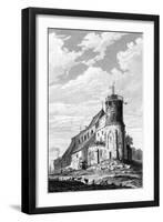 Paris, France - Eglise de Montmartre, with Semaphore-null-Framed Art Print