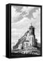 Paris, France - Eglise de Montmartre, with Semaphore-null-Framed Stretched Canvas