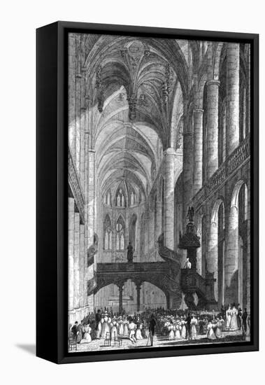 Paris, France - Eglise Saint-Etienne Du Mont-Fenner Sears-Framed Stretched Canvas