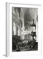 Paris, France - Eglise Saint-Etienne Du Mont-W. Wallis-Framed Art Print