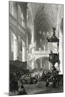 Paris, France - Eglise Saint-Etienne Du Mont-W. Wallis-Mounted Art Print