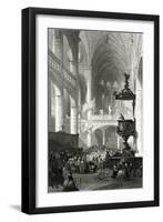 Paris, France - Eglise Saint-Etienne Du Mont-W. Wallis-Framed Art Print