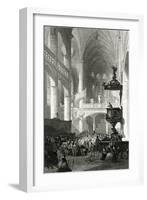 Paris, France - Eglise Saint-Etienne Du Mont-W. Wallis-Framed Art Print