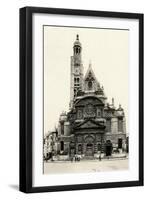 Paris, France - Eglise Saint-Etienne Du Mont-null-Framed Art Print