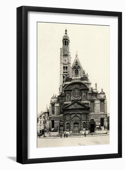 Paris, France - Eglise Saint-Etienne Du Mont-null-Framed Art Print