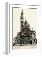 Paris, France - Eglise Saint-Etienne Du Mont-null-Framed Art Print