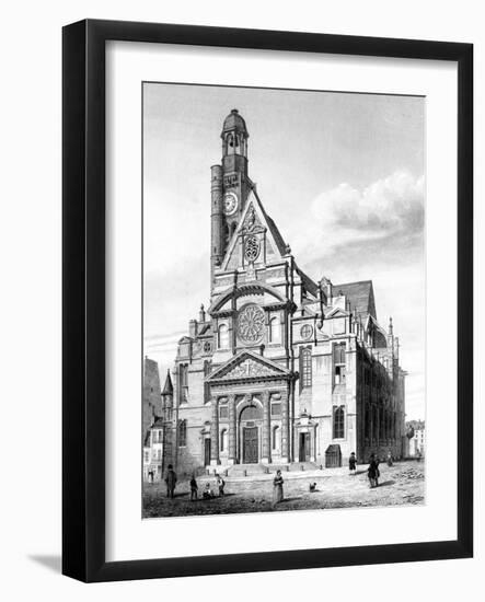 Paris, France - Eglise Saint-Etienne Du Mont-null-Framed Art Print