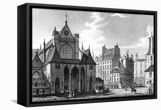 Paris, France - Eglise Saint Germain L'Auxerrois-J. Redaway-Framed Stretched Canvas