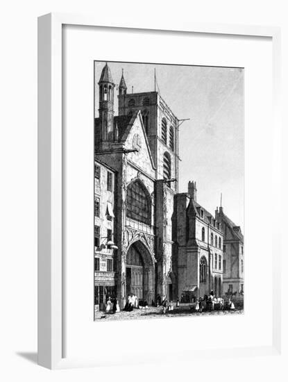 Paris, France - Eglise Saint Merri, Rue Saint Martin-J. Havell-Framed Art Print