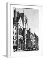 Paris, France - Eglise Saint Merri, Rue Saint Martin-J. Havell-Framed Art Print