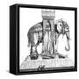 Paris, France - Elephant de La Place de La Bastille-null-Framed Stretched Canvas