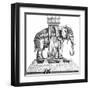 Paris, France - Elephant de La Place de La Bastille-null-Framed Art Print