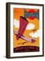 Paris, France - Farman Brothers Airlines F-170 Monoplane Poster-Lantern Press-Framed Premium Giclee Print