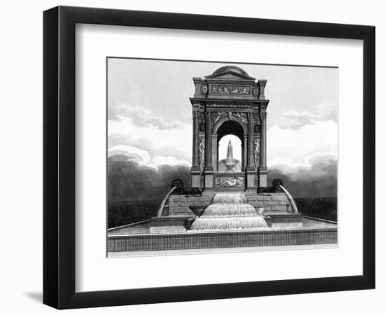 Paris, France - Fontaine Des Innocents-J. Chapman-Framed Art Print