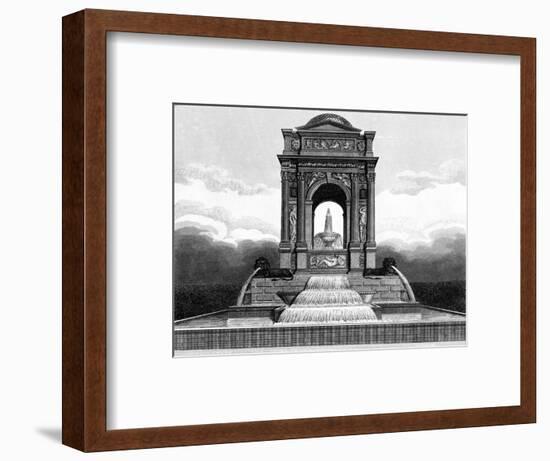 Paris, France - Fontaine Des Innocents-J. Chapman-Framed Art Print