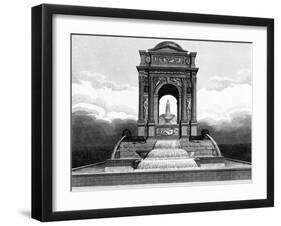 Paris, France - Fontaine Des Innocents-J. Chapman-Framed Art Print