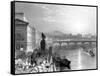 Paris, France - General View from West Paris-J.t. Willmore-Framed Stretched Canvas