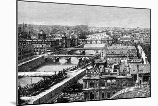 Paris, France - General View-null-Mounted Art Print