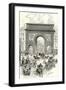 Paris, France - Grands Boulevards, Porte Saint Martin-null-Framed Art Print