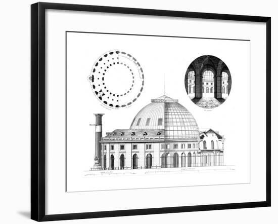 Paris, France - Halle Au Ble-J. Bury-Framed Giclee Print