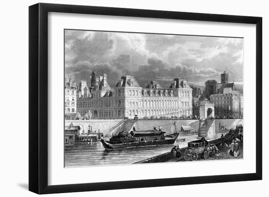 Paris, France - Hotel de Ville-B. Metzeroth-Framed Art Print