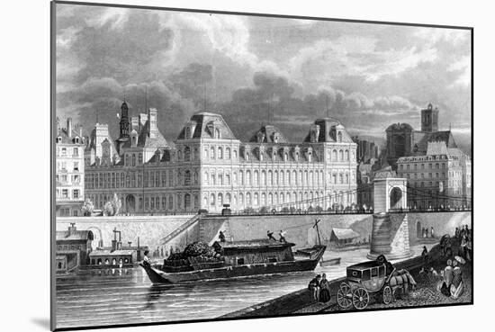 Paris, France - Hotel de Ville-B. Metzeroth-Mounted Art Print