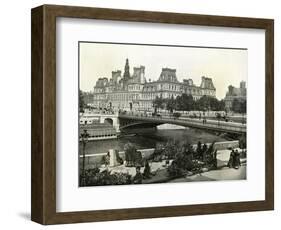 Paris, France - Hotel de Ville-null-Framed Art Print