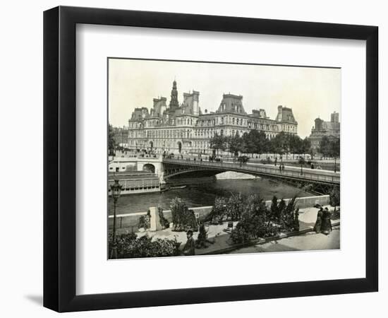 Paris, France - Hotel de Ville-null-Framed Art Print