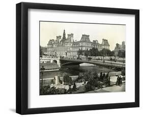 Paris, France - Hotel de Ville-null-Framed Art Print