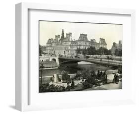 Paris, France - Hotel de Ville-null-Framed Art Print