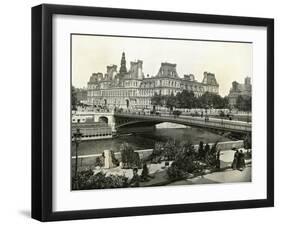 Paris, France - Hotel de Ville-null-Framed Art Print