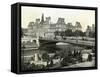 Paris, France - Hotel de Ville-null-Framed Stretched Canvas