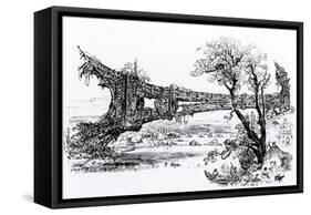 Paris, France - La Tour Eiffel, a Vision of the Future-A. Robida-Framed Stretched Canvas