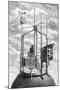 Paris, France - La Tour Eiffel, Observatory on Top-null-Mounted Art Print