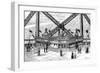 Paris, France - La Tour Eiffel, Printing House Figaro-R. Liboris-Framed Art Print